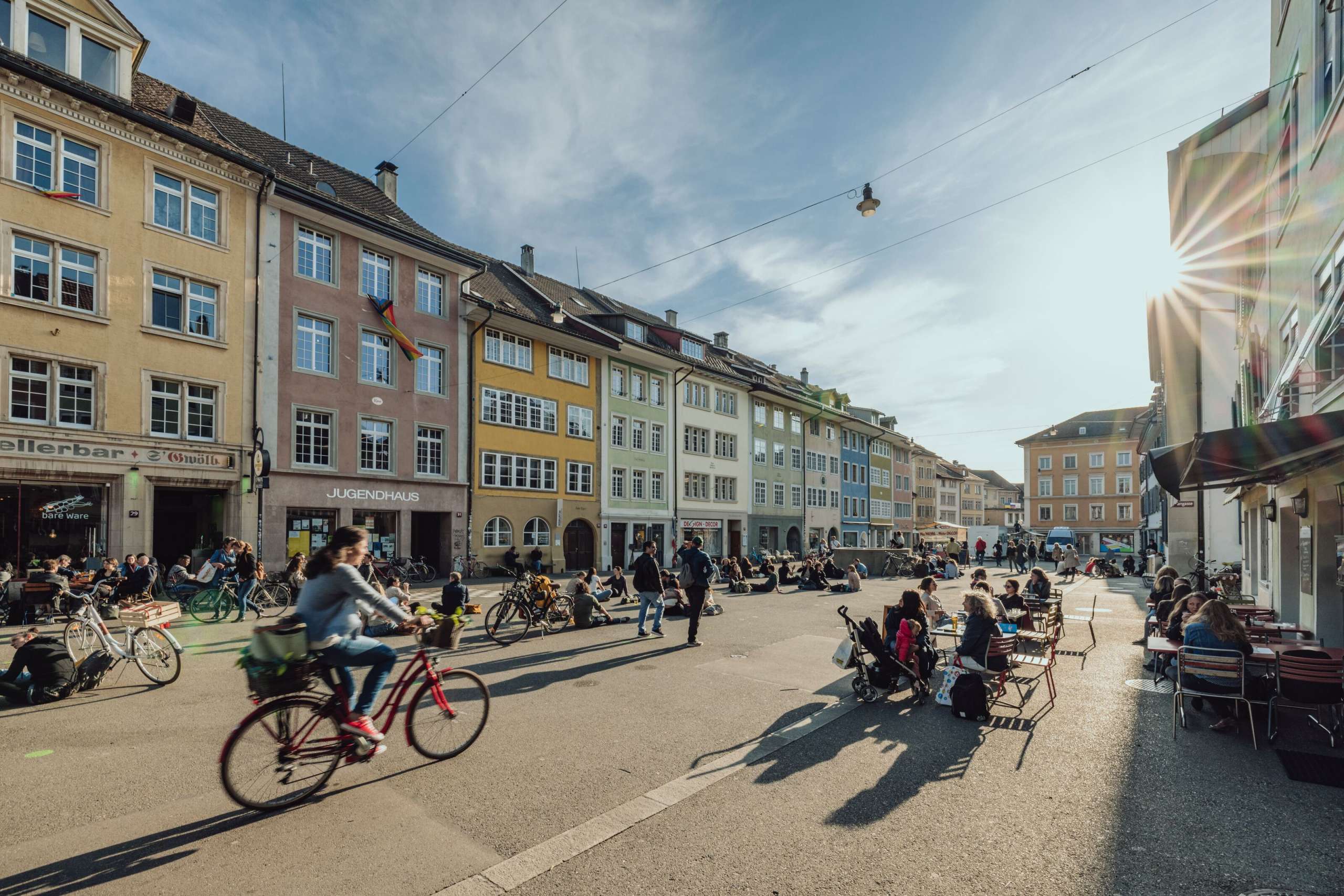 Alstadt, mit Personen, Plätze