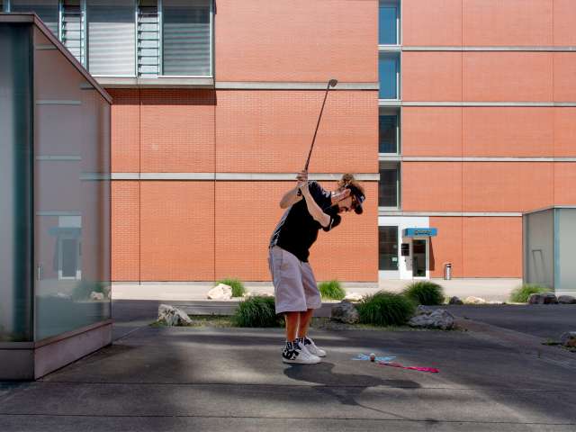 Didi, Freizeit, Golf, Golfexpert, Golftrainer, Gruppenerlebnis, neuer Parcour, spielen, Urban, Urban Golf